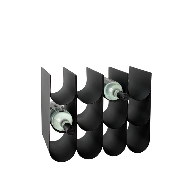 XLBoom 12 Bottle Floor Wine Bottle Rack in Black Wayfair.co.uk